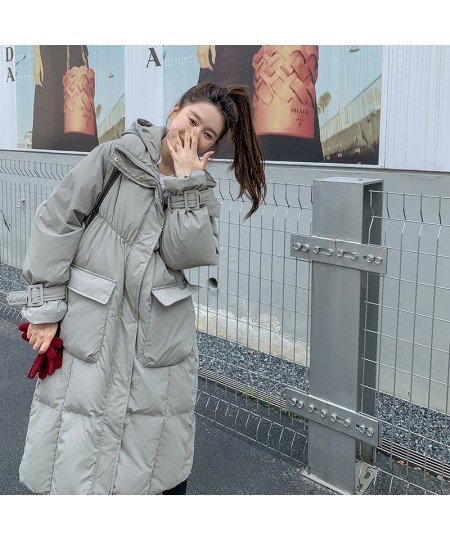 Lengthened winter coat women's Korean version loose thickened long knee-length cotton-padded jacket $90.26 - Jackets & Coats