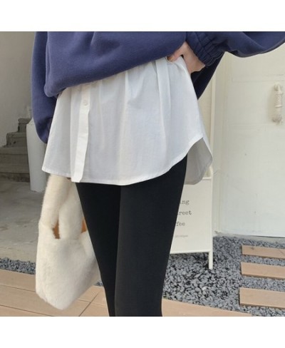 Detachable Mini Under Fake Skirt Shirt Extender Women Black White Fake Hem Tail Blouse Irregular Skirt Shirt Extenders Women ...