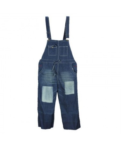 2023 New Fashion Overalls Sleeveless Denim Loose Jumpsuits And Rompers With Pockets Wide Leg Women Trousers $87.25 - Jumpsuits