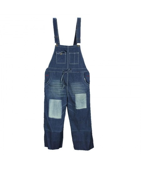 2023 New Fashion Overalls Sleeveless Denim Loose Jumpsuits And Rompers With Pockets Wide Leg Women Trousers $87.25 - Jumpsuits