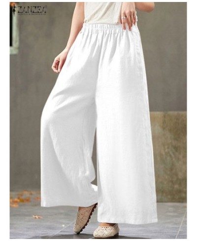 Women Wide Leg Trousers 2023 Kaftan Autumn Pants Casual High Waist Long Pantalon Palazzo Female Solid Turnip Oversized 7 $40....