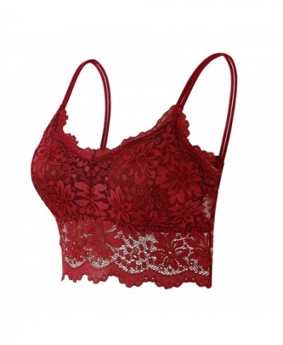 2022 Women Lace Bras Top Comfortable Bralette Solid Color Sexy Underwear Vest Female Hollow Out Wireless Lingerie Seamless Br...