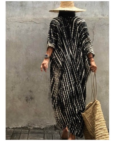 2023 Sexy Printed Beach Cover Up Chiffon Cover-ups Swimwear Beach Wear Summer Beachwear Female Women Long Dress $32.89 - Swim...