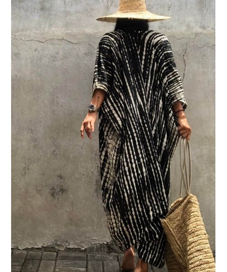 2023 Sexy Printed Beach Cover Up Chiffon Cover-ups Swimwear Beach Wear Summer Beachwear Female Women Long Dress $32.89 - Swim...