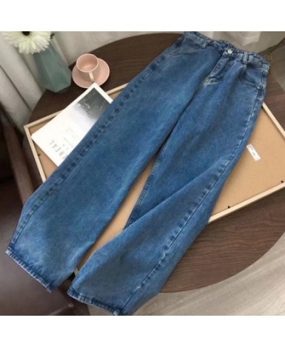 streetwear high waist women's fashion jeans woman girls women wide leg pants trousers female jean femme denim bagge mom jeans...