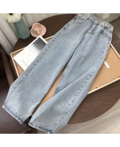 streetwear high waist women's fashion jeans woman girls women wide leg pants trousers female jean femme denim bagge mom jeans...