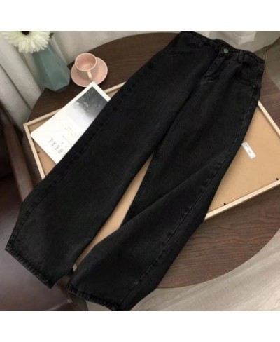 streetwear high waist women's fashion jeans woman girls women wide leg pants trousers female jean femme denim bagge mom jeans...