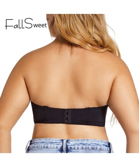 Plus Size Strapless Bra Push Up Women Underwear Seamless Sexy Lingerie Invisible Non Slip Brassiere $22.01 - Underwear