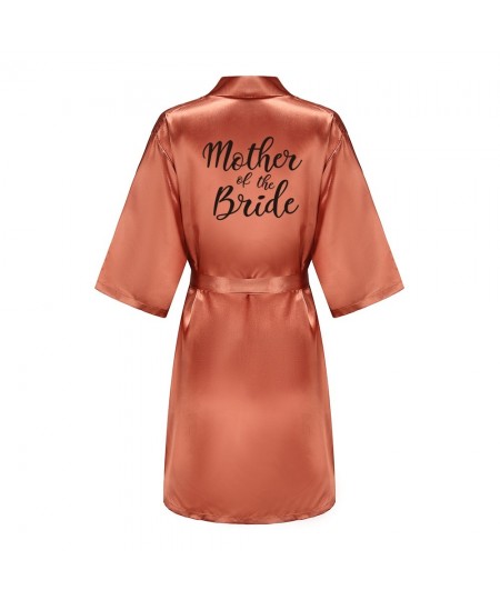 Satin Silk Robes Plus Size Wedding Bathrobe Bride Bridesmaid Mother Maid of Honor Gown Women Clothing Sleepwear Caramel $19.7...