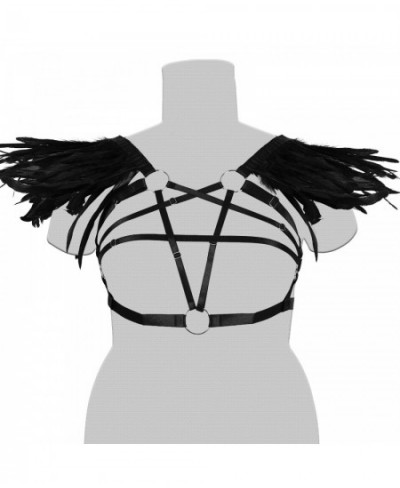 Plus Size Bondage Pentagram Underwear Garter Belt Harajuku Punk Harness Bra Dance Rave Wear Costumes Goth Body $18.99 - Under...