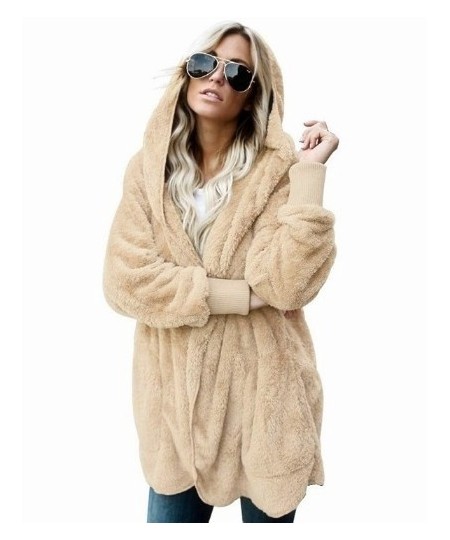 Winter Coat Women Fur Cardigan Jacket Long Sides Both Side Wearing Faux Fur Coat Teddy Coat Ladies Autumn Winter Thermal Coat...