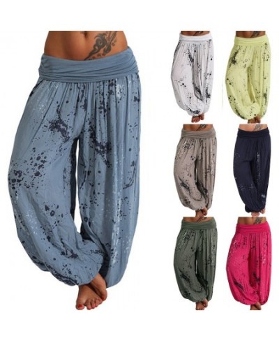 2023 Casual Men Women pants Thai Trousers Hippy Baggy Boho Loose Aladdin Boho Festival Hippy Smock High Waist Pant $28.25 - P...