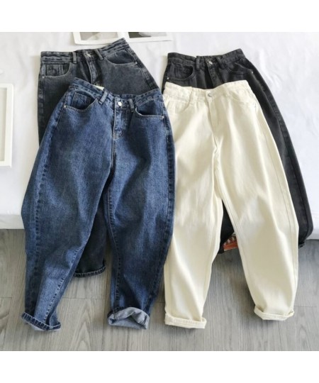 (No Belt) Women Clothing Jeans High Waist Straight 2023 Spring Autumn New Boyfriend Denim Trousers Loose Mom Casual Pants $37...