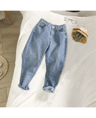 (No Belt) Women Clothing Jeans High Waist Straight 2023 Spring Autumn New Boyfriend Denim Trousers Loose Mom Casual Pants $37...