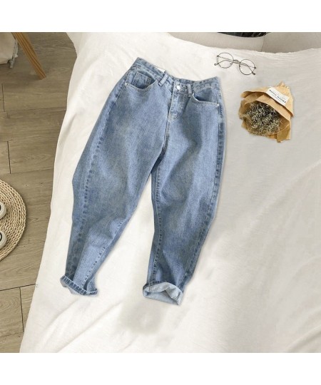 (No Belt) Women Clothing Jeans High Waist Straight 2023 Spring Autumn New Boyfriend Denim Trousers Loose Mom Casual Pants $37...