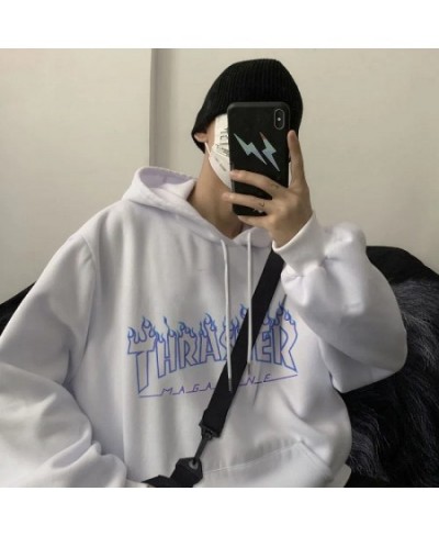 Oversized Harajuku Letter Cartoon Embroidered Kawaii Hoodies Sweatshirt for Teenage Girls Women Cartoon Streetwear Clothes Ma...