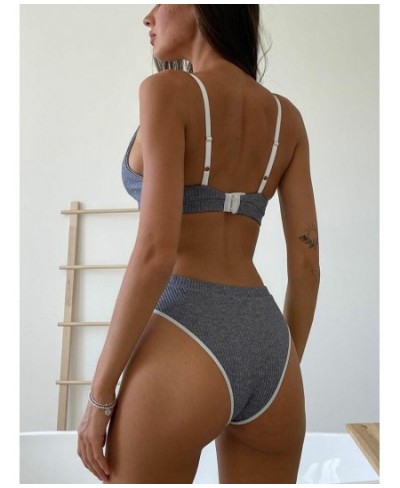 Fashion Letter Patched Skinny Underwear Set Two Piece Women Suits Sexy Crop Top Bra and Panties Matching Sets Clothes $28.49 ...