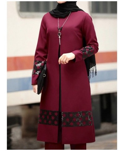 2023 Patch Designs Chiffon Muslim Women Long Tops Sets Women Muslim Pants Ramadan Prayer Clothes 2 Piece Set $49.33 - Muslim ...