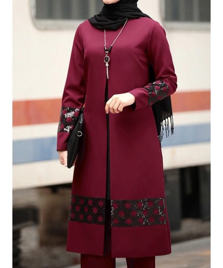 2023 Patch Designs Chiffon Muslim Women Long Tops Sets Women Muslim Pants Ramadan Prayer Clothes 2 Piece Set $49.33 - Muslim ...