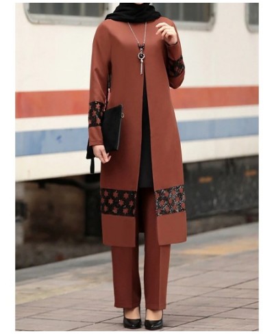 2023 Patch Designs Chiffon Muslim Women Long Tops Sets Women Muslim Pants Ramadan Prayer Clothes 2 Piece Set $49.33 - Muslim ...