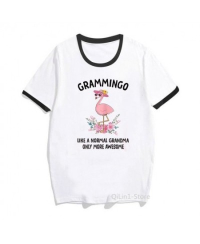 Cute Grandma/Grandmother T-Shirt Women Funny Flamingo Grammingo Like A Normal Grandma Only More Awesome T Shirts Graphic Tee ...