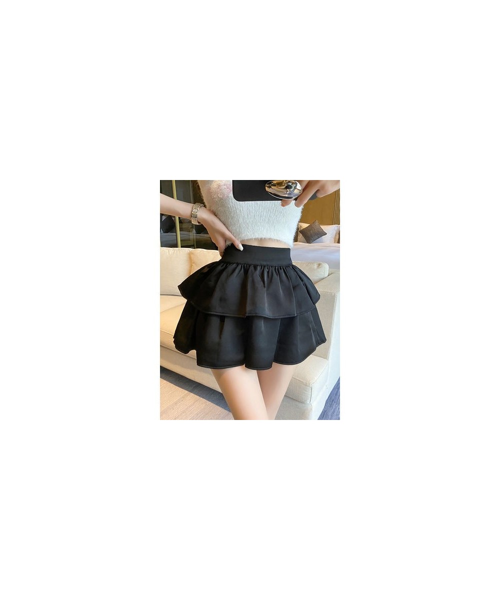 Ruffled High Waist A-line White Halfskirt Women's Summer 2022 New Design Sense Small Size Short Skirt $28.80 - Skirts