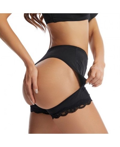 Women's High-Rise Stretch Ice Silk Breasted Invisible Shaping Panties Sexy Buttock Hollow Out Tummy Control Jacquard Lace $20...