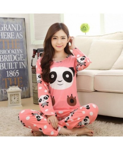 Autumn Winter New Long-Sleeved Pajamas Women's Casual Sleepwear Cute Cartoon Nightwear Women's Home Clothes Casual Nightgown ...