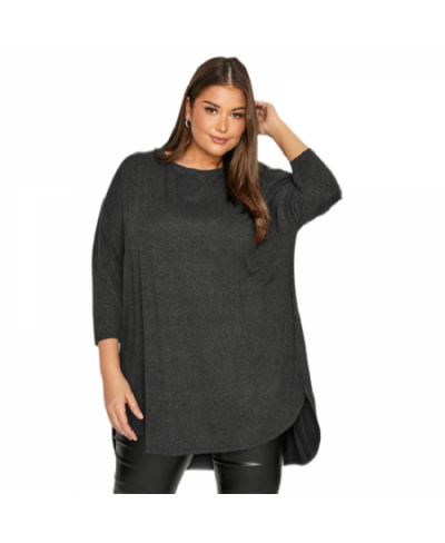 Plus Size 3/4 Sleeve Fall Casual T-shirt Women Solid Color O-neck Pullover Tunic Tops Female Large Size Blouse Shirts 4XL 5XL...