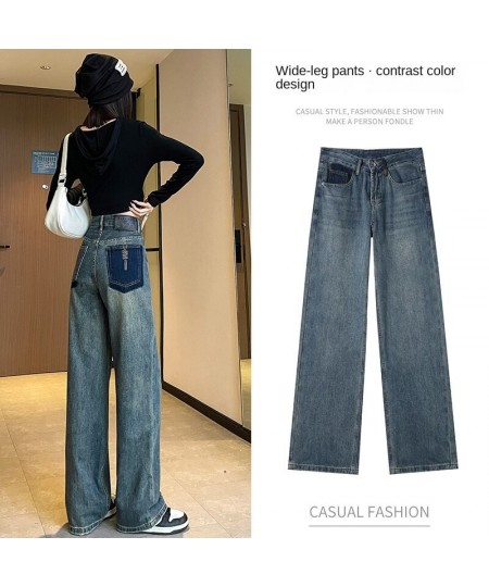 2023 New Mom Jeans Woman Loose High Waist Denim Trousers Vintage Style Straight Pants Jeans Washed Cotton Harem Pants Jeans $...