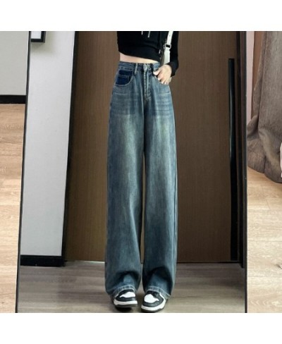 2023 New Mom Jeans Woman Loose High Waist Denim Trousers Vintage Style Straight Pants Jeans Washed Cotton Harem Pants Jeans $...