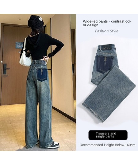 2023 New Mom Jeans Woman Loose High Waist Denim Trousers Vintage Style Straight Pants Jeans Washed Cotton Harem Pants Jeans $...