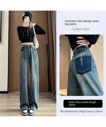 2023 New Mom Jeans Woman Loose High Waist Denim Trousers Vintage Style Straight Pants Jeans Washed Cotton Harem Pants Jeans $...