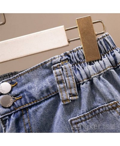 6XL 5XL denim shorts women loose summer plus size all-match large size wide leg pants Elastic Waist $48.57 - Bottoms